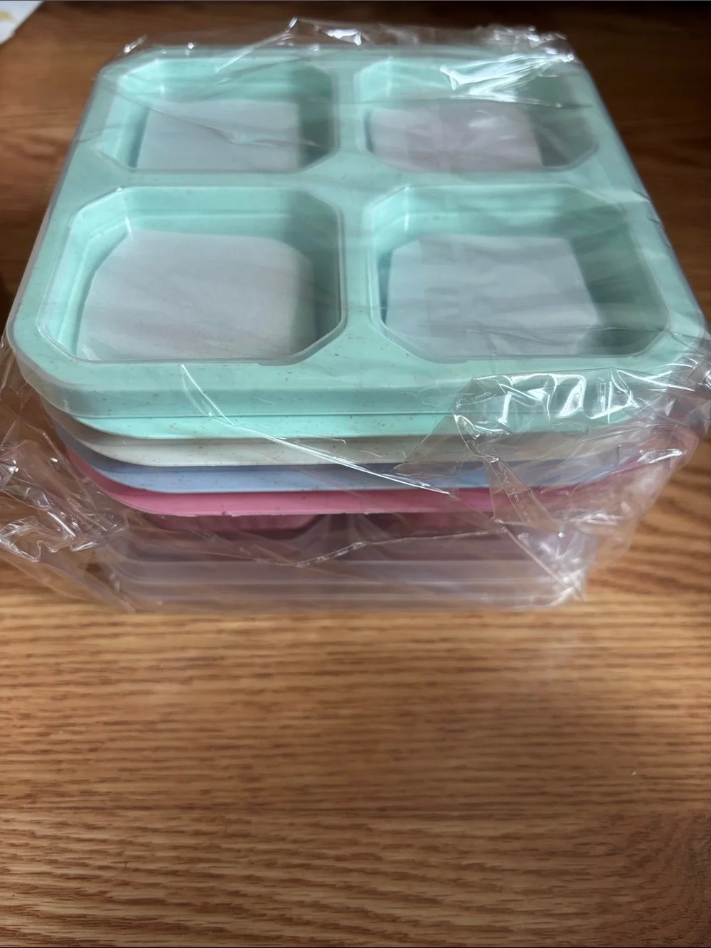 4-Compartment Meal Prep Container Set Bento Boxes - 4 Colors NWT